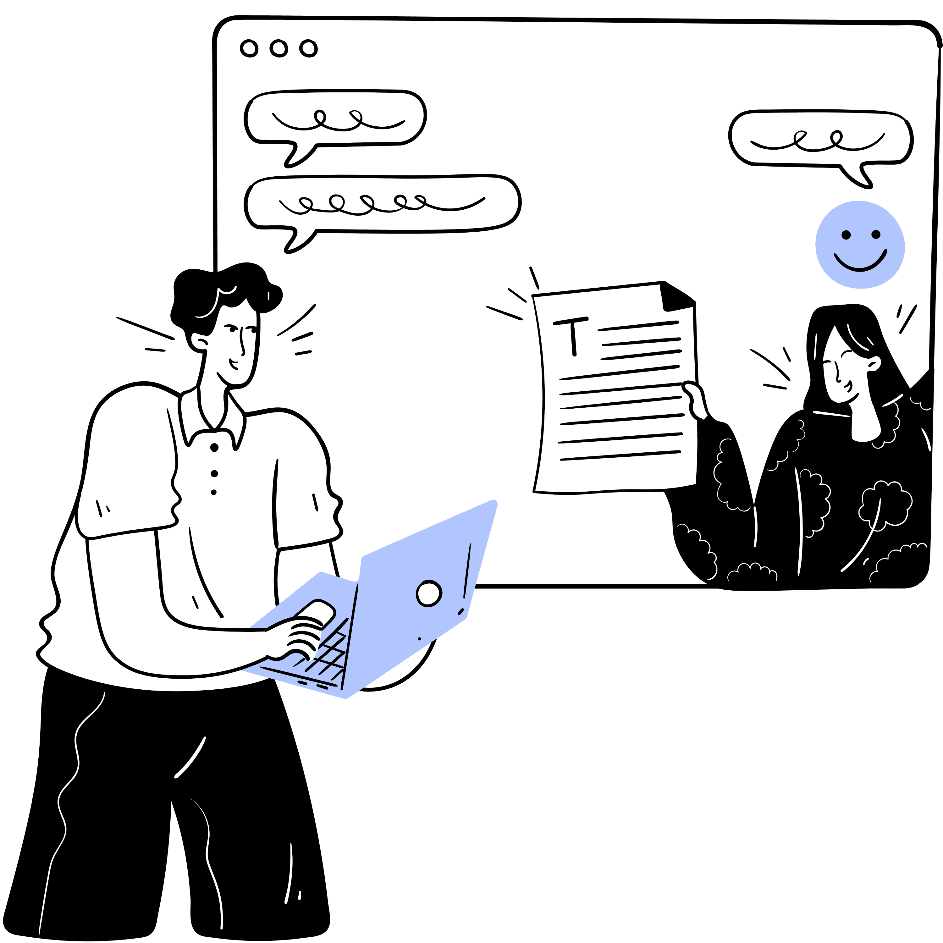 Web development Illustration